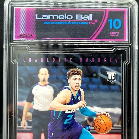 LAMELO BALL 2020 PANINI CHRONICLES CLASSICS PINK 10 ROOKIE PGX 10 HORNETS - Picture 3 of 5